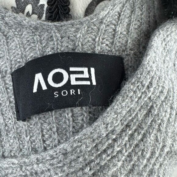 Sori V-Neck Wool Cashmere Blend Dolman Sweater - Picture 6 of 7